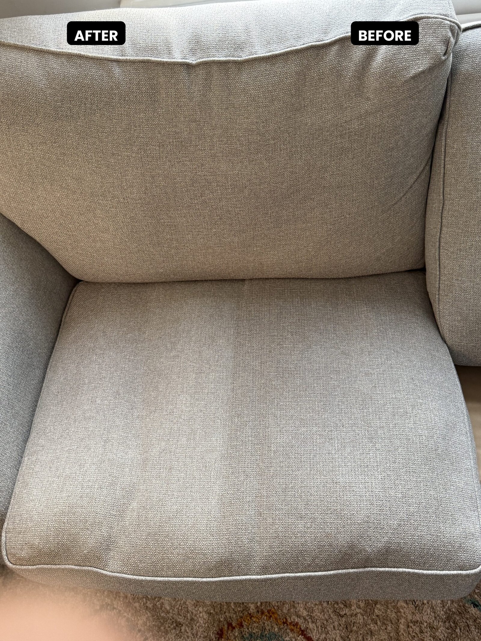 Upholstery cleaning work